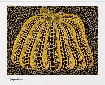 草間彌生『A Pumpkin 1999(南瓜 1999)』Print on moro paper の全体像