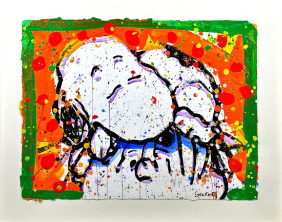 トム・エバハート『SLEEPY HEAD No.27』肉筆アクリル原画の全体像